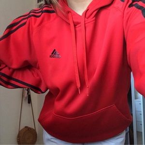 red adidas hoodie